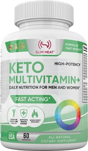 Keto Multivitamínico para mujeres y hombres, 35 ingredientes potentes y puros, vitamina C, vitamina D, vitamina A, vitamina E y zinc para apoyo