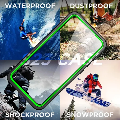 Miniatura 6 de Funda para Samsung Galaxy S23, lente y protector de pantalla incorporados a prueba de agua, cuerpo completo a prueba de golpes, a prueba de caídas