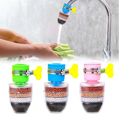Miniatura 11 de Filtro de agua de carbón mágico, filtro de agua activado con cartucho de 6 capas, proporciona una fuerte presión de agua, adecuado para grifo de 1/2