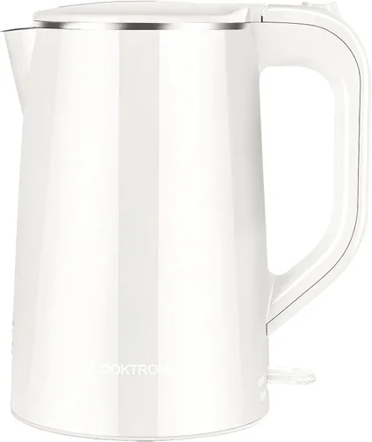 Miniatura 13 de COOKTRON Hervidor Eléctrico de 1.7L Silencioso, Hervidor de Agua Caliente de Doble Pared Libre de BPA, Tetera de Hervido Silencioso y Tacto Fresco