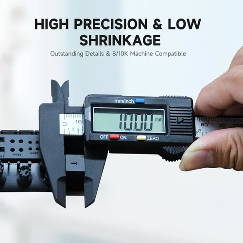 Miniatura 3 de GratKit Resina rígida 8K 10K, impresora 3D, resina de fotopolímero de curado UV de 405 nm, resina de impresión 3D de bajo olor, 35.27 oz, color negro