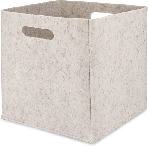 Parker - Cubo de almacenamiento plegable de fieltro para bebé, cubos de almacenamiento de 11 pulgadas para organizador de cubos, organizadores de