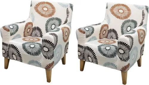 Miniatura 73 de FUANGUI Funda para Sillón de Banquete con Brazos Fundas para Sillas Elásticas Funda para Sillón Club Funda Suave para Sillón Sofá Cubiertas 03