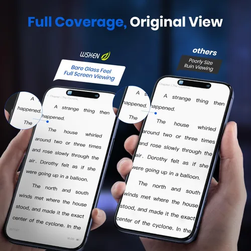 Miniatura 3 de WSKEN Protector de pantalla de privacidad para iPhone 17 Pro, vidrio templado de cobertura completa, pantalla privada antiespía de 24°, herramienta