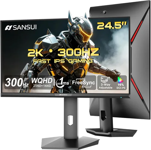 Miniatura 10 de SANSUI Monitor portátil de 15.6 pulgadas FHD 1080P Monitor de viaje para laptop, USB C HDMI ultrafino IPS pantalla de computadora con altavoces