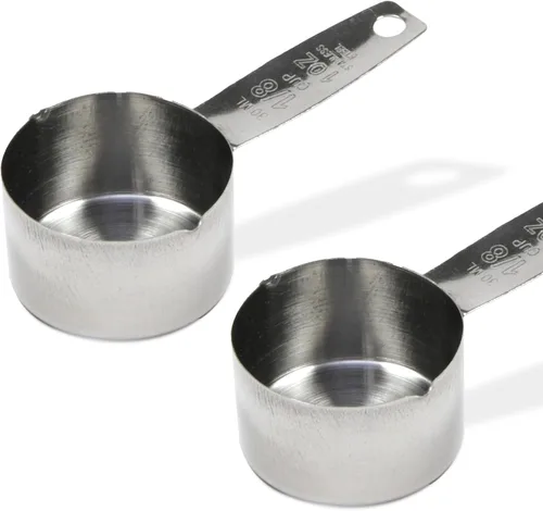 Chef Craft Select - Medidor de café, 4 pulgadas 2 cucharadas, acero inoxidable (paquete de 2)