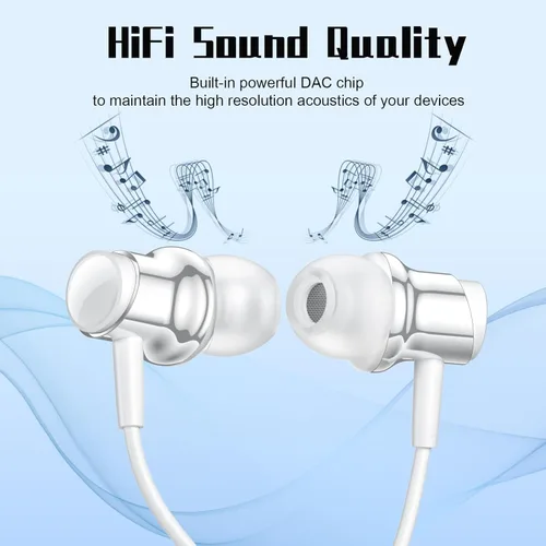 Miniatura 2 de Auriculares USB C para Samsung S25 S24 S23 Ultra FE S22 A55 A54 Auriculares con cable magnéticos tipo C con micrófono Control de volumen Cancelación