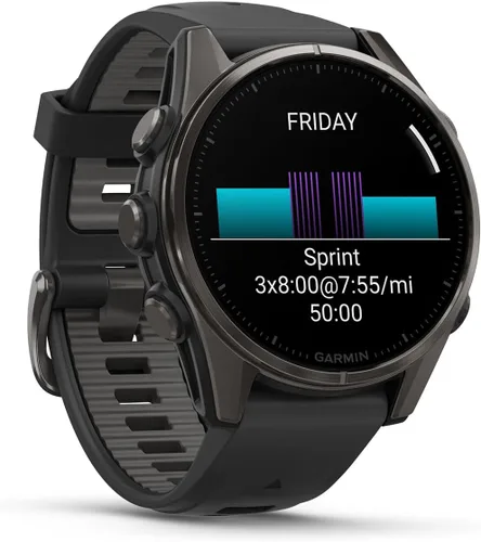 Miniatura 8 de PlayBetter Garmin Fenix 8 AMOLED Sapphire (43mm, Titanio DLC gris carbón) Reloj inteligente multideporte GPS con pantalla AMOLED de zafiro
