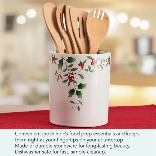 Miniatura 3 de Pfaltzgraff Winterberry Recipiente/Soporte Tipo Crock para Utensilios de Cocina