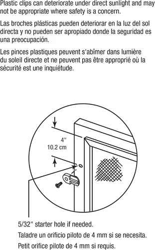Miniatura 3 de Prime-Line L 5778 Clips para pantalla de ventana, de plástico transparente (paquete de 8)