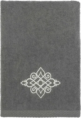 Miniatura 6 de Avanti Linens Medallón - Colección de puños trenzados suaves, toalla de mano, granito
