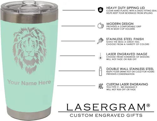 Miniatura 75 de LaserGram Taza aislada al vacío de 20 onzas, asistente médico MA, grabado personalizado incluido (rosa)