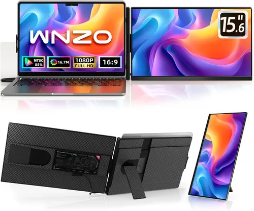 Miniatura 13 de Extensor de pantalla para laptop de 14 pulgadas, monitor portátil dual FHD 1080P IPS segunda pantalla para portátiles de 13 a 17 pulgadas, Plug &