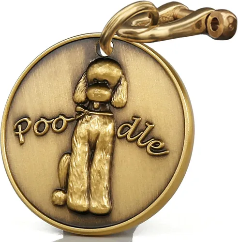 Miniatura 14 de Etiqueta de perro retro de cobre puro tridimensional con estampado de mascotas en relieve, etiquetas personalizadas para mascotas, etiquetas