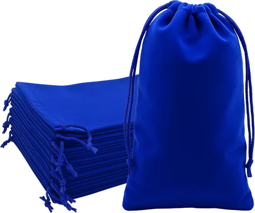 Miniatura 34 de Mandala Crafts Bolsas de terciopelo negro con cordón de 14 x 14 pulgadas, 10 bolsas grandes de terciopelo con cordón a granel para regalos de fiesta