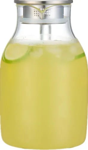 Miniatura 4 de Karafu - Jarra de vidrio de 68 oz/2 l con tapa, jarra de agua resistente al calor para agua caliente/fría, té helado y bebidas de zumo