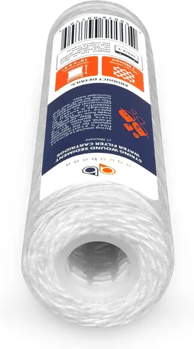 Miniatura 7 de Aquaboon Whole House - Filtro de agua para heridas de 1 micrón, cartucho de 10 x 2.5 pulgadas para repuesto de filtro de agua de pozo compatible