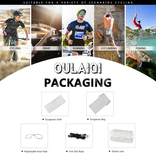 Miniatura 8 de OULAIQI Gafas de sol de béisbol para hombres, mujeres y jóvenes, protección UV400 para correr, softbol, golf, deportes, gafas de sol Rosa