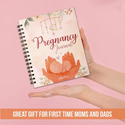 Miniatura 7 de Giftellino Diario de embarazo para madres primerizas – Libro de recuerdos de embarazo para futuras madres – Cuaderno de embarazo para embarazadas