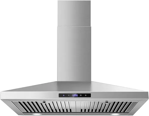 SNDOAS Campana extractora de 30 pulgadas, campana extractora de acero inoxidable para montaje en pared, campana de ventilación de 30 pulgadas con
