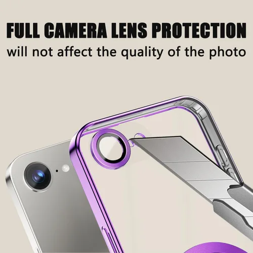 Miniatura 314 de Misscase Funda magnética con purpurina para iPhone 11 compatible con MagSafe, protección completa, delgada, a prueba de golpes, antiarañazos