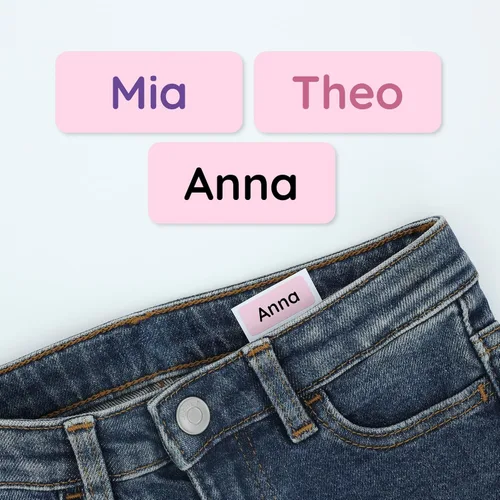 Miniatura 19 de TeddyLabels - Etiquetas de ropa para hogar de ancianos (120) – Etiquetas adhesivas con nombre para ropa y artículos personales. Etiquetas Azul