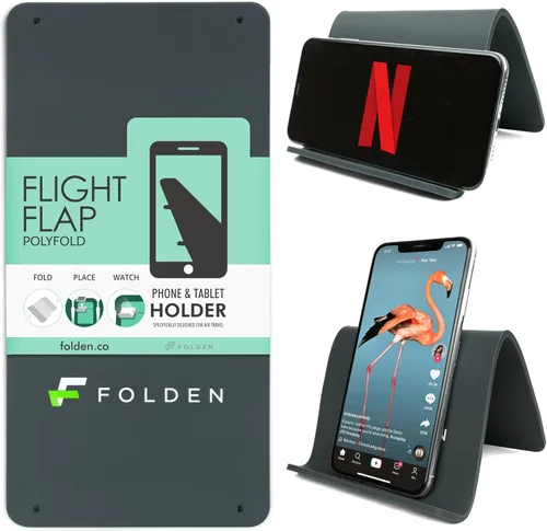 Miniatura 10 de Flight Flap Soporte flexible para tablet de avión, soporte flexible para teléfono celular y tableta, extra grande de 12 x 7 pulgadas, soporte