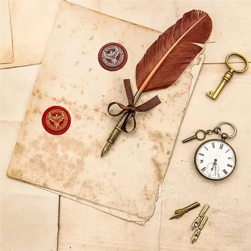 Miniatura 5 de CRASPIRE Phoenix - Sello de cera de sellado de nudo celta, sello de cera de animal de 1.181 in, cabeza de sello de latón extraíble vintage con mango
