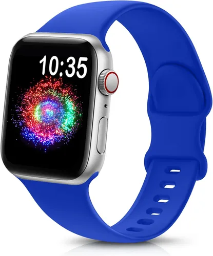 Miniatura 10 de TreasureMax - Correa deportiva compatible con Apple Watch de 38, 40, 41, 42, 44, 45, 46 y 49 mm, correa de silicona suave compatible con Apple Watch