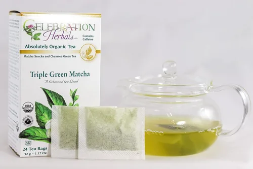 Miniatura 3 de CELEBRATION HERBALS Triple Green Matcha Tea Org 24 Bolsa, 0.02 libras