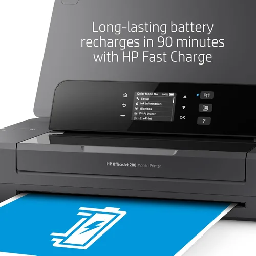 Miniatura 5 de Impresora móvil HP Officejet 200 con paquete de tinta XL, Negro