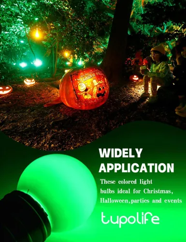 Miniatura 4 de Bombilla de luz CC de 12 V, bombillas LED de bajo voltaje, verde de 1 W G14 G45 Mini Globe E26, luces nocturnas de colores, equivalente a 10 W