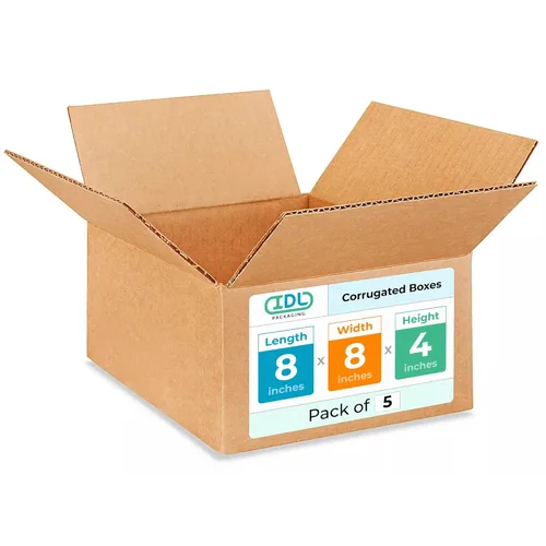 Miniatura 45 de IDL Packaging Paquete de 5 cajas de envío altas de 8 x 8 x 48 pulgadas, extra resistentes de 200 libras frente a caja regular, cajas de mudanza