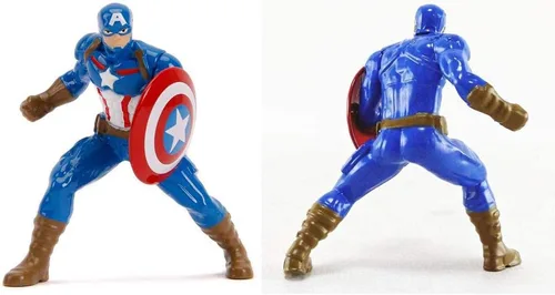 Miniatura 5 de Jada Marvel 1:24 2006 Ford Mustang - Auto fundido a presión con figura del Capitán América de 2.75 pulgadas, juguetes para niños y adultos