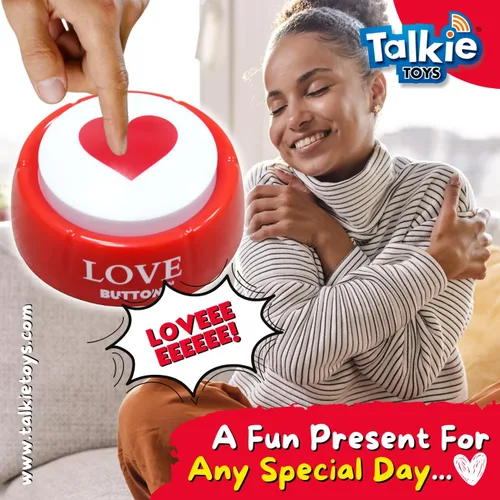 Miniatura 2 de Talkie Toys Products Botón de amor - Botón parlante reproduce 10 refranes de amor