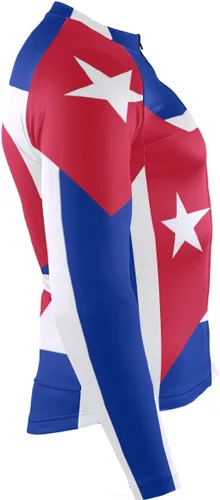 Miniatura 4 de Camiseta de manga larga para hombre de la bandera de Cuba