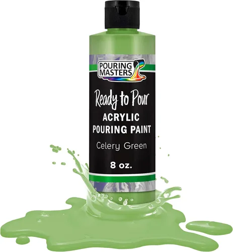 Miniatura 33 de POURING MASTERS Pintura Acrílica Roja Carmesí Lista para Verter - Premium de 8 Onzas Premezclada a Base de Agua - para Lienzo, Madera, Papel, Rojo