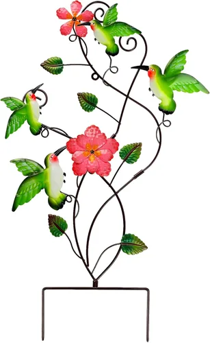 Miniatura 7 de Juegoal Decoración de estaca de jardín de mariposa de 28 pulgadas, decoración de arte de pared de metal, regalo ideal para el día de la madre