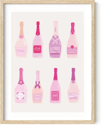 Miniatura 71 de Haus & Hues - Póster rosa con impresión de guepardo para decoración de pared de habitación, decoración artística para pared, sin marco, diseño