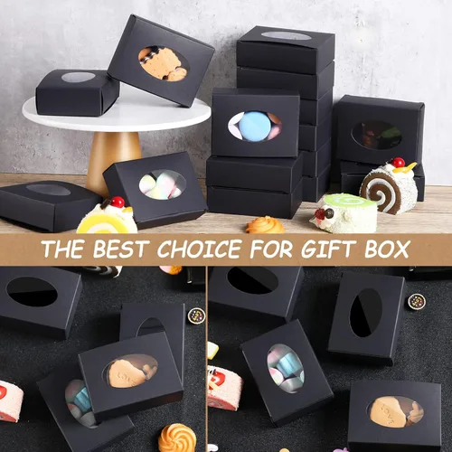Miniatura 5 de Spakon 30 cajas de jabón para jabones caseros de 3.8 x 2.8 x 1.2 pulgadas, cajas de jabón rectangulares con ventana, pequeña caja de regalo