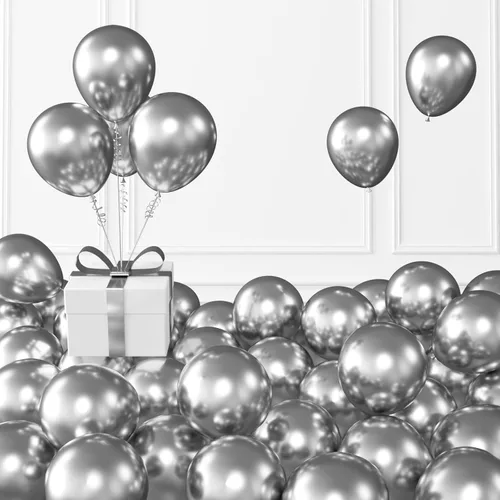 Miniatura 36 de KALOR Globos dorados champagne, 100 piezas de 5 pulgadas de globos mini de látex mate para arco de guirnalda de globos, decoración de cumpleaños