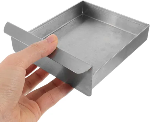 Miniatura 2 de Bandeja de aceite de repuesto para máquinas comerciales de palomitas de maíz, bandeja de acero inoxidable, fácil instalación y mantenimiento