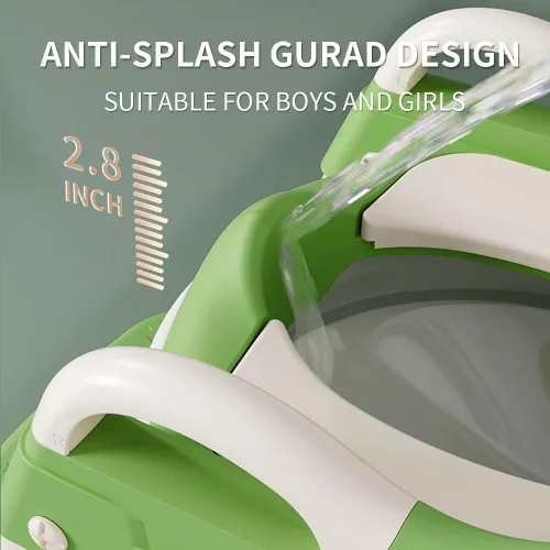 Miniatura 5 de Asiento de inodoro de entrenamiento para niños y niñas, asiento de inodoro con escalera, asiento plegable para inodoro con diseño antideslizante