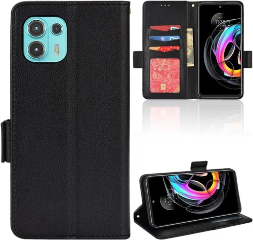 Miniatura 53 de Funda de piel sintética compatible con Motorola Moto E22 4G, funda de piel sintética compatible con Motorola Moto E22i 4G, color negro