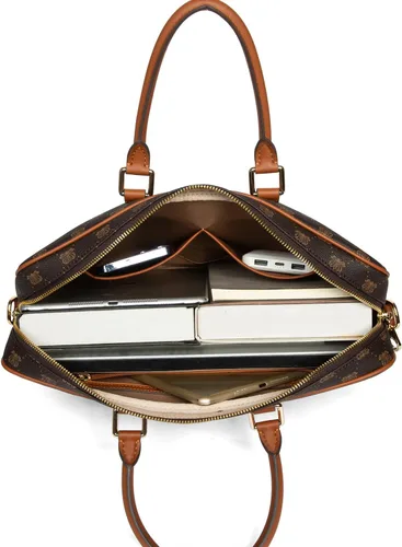 Miniatura 5 de Maletín para laptop, para hombres y mujeres, bolsa de hombro tipo mensajero, bolsa cruzada de viaje, bolsa de negocios para laptop de 15 pulgadas