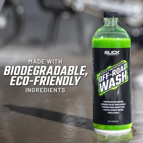 Miniatura 7 de Slick Products Total Off-Road Wash Super Concentrate - Jabón de espuma gruesa para lavado de autos con fórmula híbrida de cerámica para motocross