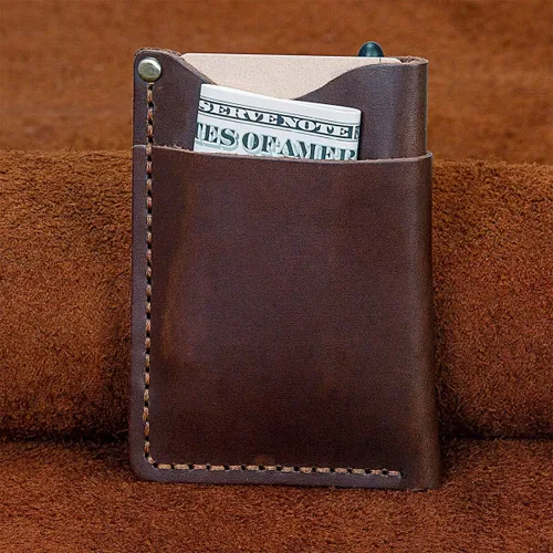 Miniatura 6 de Funda de cuero EDC para bolsillo de hombre, funda hecha a mano, funda para cuchillo, cartera