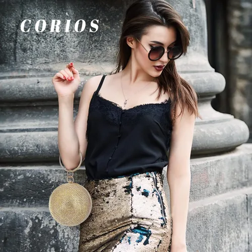 Miniatura 2 de Bolso de mano redondo de cristal para mujer, bolso de noche con diamantes de imitación, lentejuelas brillantes, bolso de hombro con purpurina, bolso