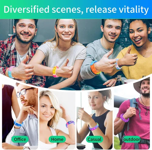 Miniatura 7 de 40 pulseras de juguetes para ansiedad, recuerdos de fiesta de Navidad, pulseras de burbujas, juguetes sensoriales para aliviar el estrés