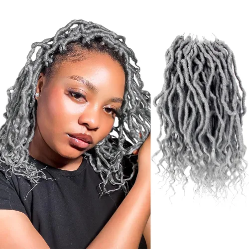 Miniatura 30 de BOHOBABE Rastas Falsas de Cabello de Ganchillo de 30 Pulgadas, Rastas Suaves Boho de Ganchillo con Puntas Rizadas, Rastas Largas de Diosa Bohemia